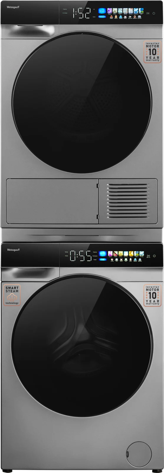 Сушильная машина Weissgauff WD 998 Heat Pump Full Touch Silver &mdash; фото 32