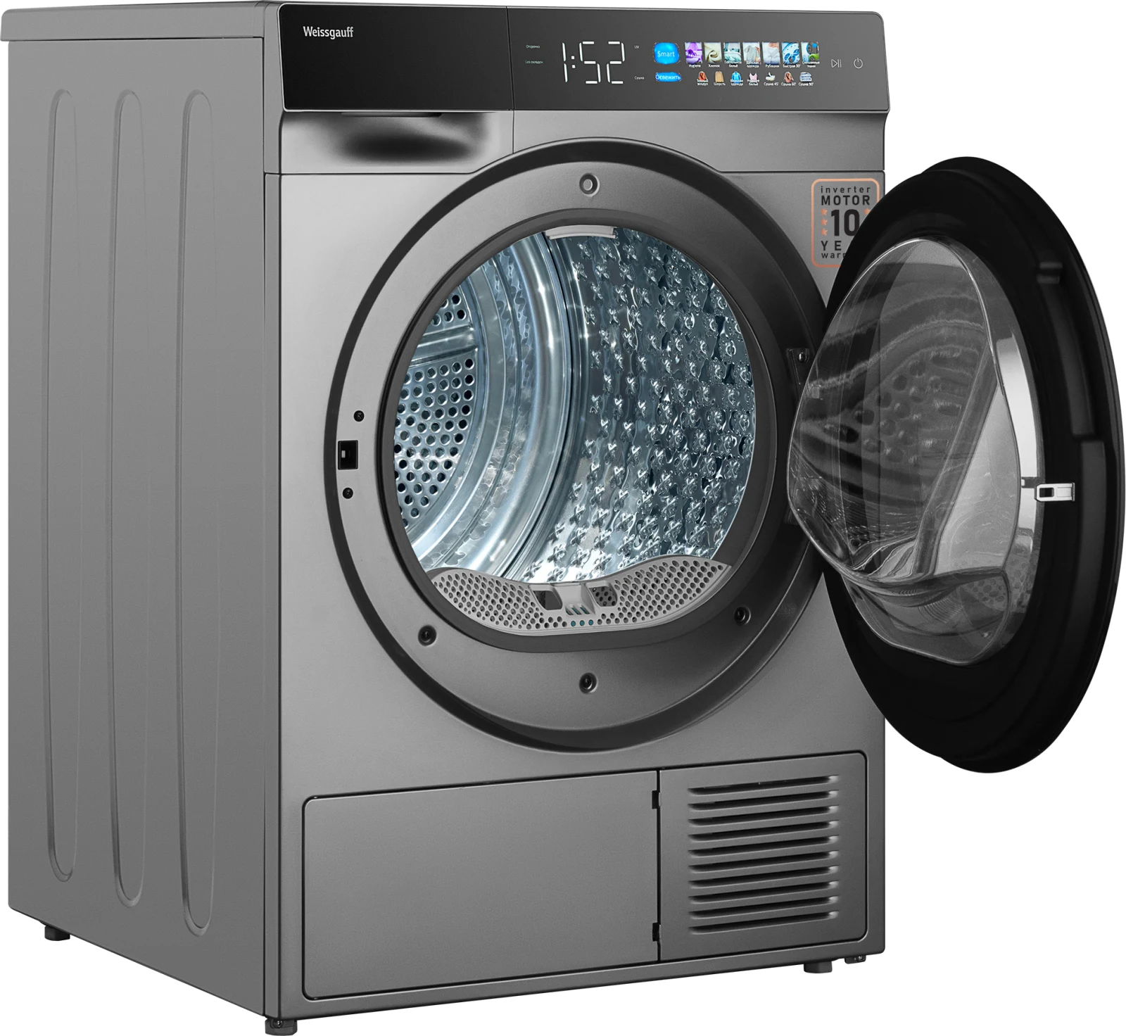 Сушильная машина Weissgauff WD 998 Heat Pump Full Touch Silver &mdash; фото 23
