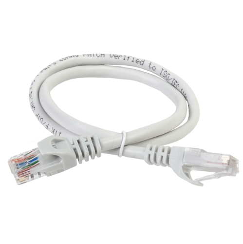 Патч-корд ITK PC01-C5EUL-10M кат.5E UTP LSZH 10м серый Патч-корд ITK PC01-C5EUL-10M кат.5E UTP LSZH 10м серый