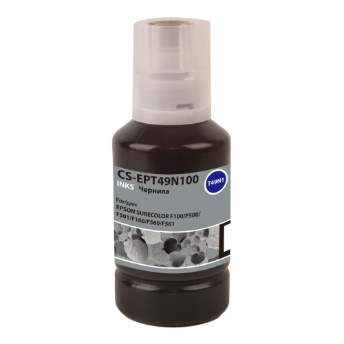Чернила Cactus CS-EPT49N100 черный140мл для Epson SureColor SC-F100/F500 Чернила Cactus CS-EPT49N100 черный140мл для Epson SureColor SC-F100/F500