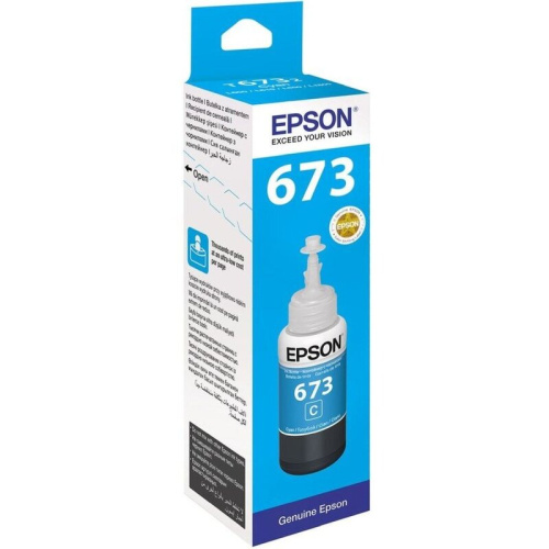 Чернила Epson 673 C13T673298 (аналог C13T67324A) голубой 70мл для Epson L800/L810/L850/L1800 Чернила Epson 673 C13T673298 (аналог C13T67324A) голубой 70мл для Epson L800/L810/L850/L1800