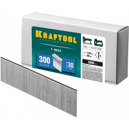 Гвозди KRAFTOOL 31785-30 для нейлера 30 мм, тип 300, 5000 шт Гвозди KRAFTOOL 31785-30 для нейлера 30 мм, тип 300, 5000 шт
