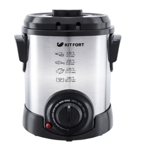 Фритюрница Kitfort КТ-2009 серебристый/черный Фритюрница Kitfort КТ-2009 серебристый/черный