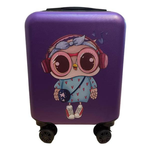 Чемодан для детей LATS 678 Сова фиолетовый Чемодан для детей LATS 678 Сова фиолетовый