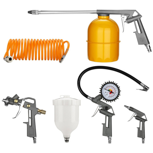 Набор пневмоинструментов Deko DKSG05 5 предметов (018-0909) Набор пневмоинструментов Deko DKSG05 5 предметов (018-0909)