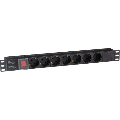 Блок розеток ExeGate ServerPro PDU-19H703 Al-7S-C20-SW (EX280838RUS) (19", 1U, Алюминий, 7 Schuko, С20, выкл. с подсветкой, черный, RTL) Блок розеток ExeGate ServerPro PDU-19H703 Al-7S-C20-SW (EX280838RUS) (19", 1U, Алюминий, 7 Schuko, С20, выкл. с подсветкой, черный, RTL)