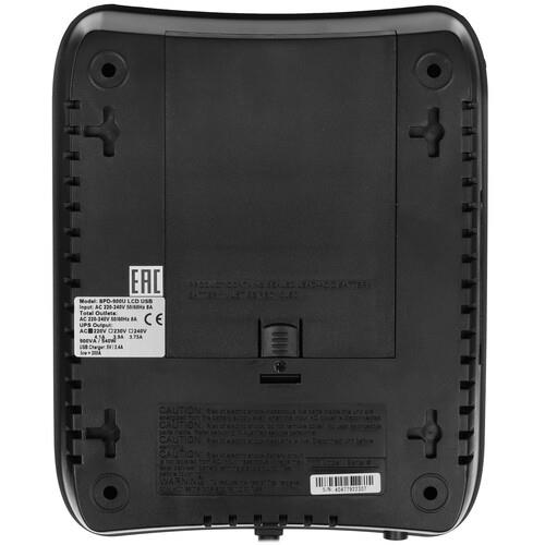 ИБП Powercom SPD-900U LCD ИБП Powercom SPD-900U LCD — Выходные разъёмы и интерфейсы