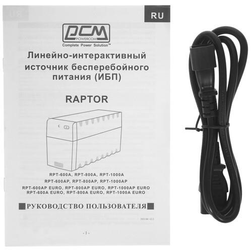 ИБП Powercom Raptor RPT-600A &mdash; фото 7