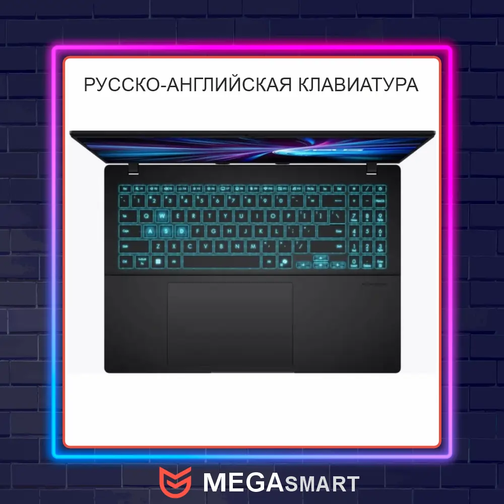 16" ASUS Vivobook V16 V3607VU-RP256 16" ASUS Vivobook V16 V3607VU-RP256 — Экран и клавиатурная панель