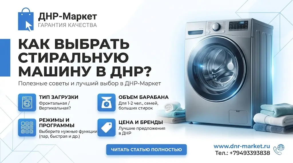 Стиральные машины в ДНР (Донецке, Макеевке)