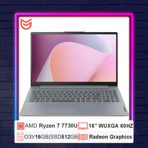 16" Lenovo IdeaPad Slim 3 16ABR8 16" Lenovo IdeaPad Slim 3 16ABR8 — Корпус и рабочая геометрия ноутбука