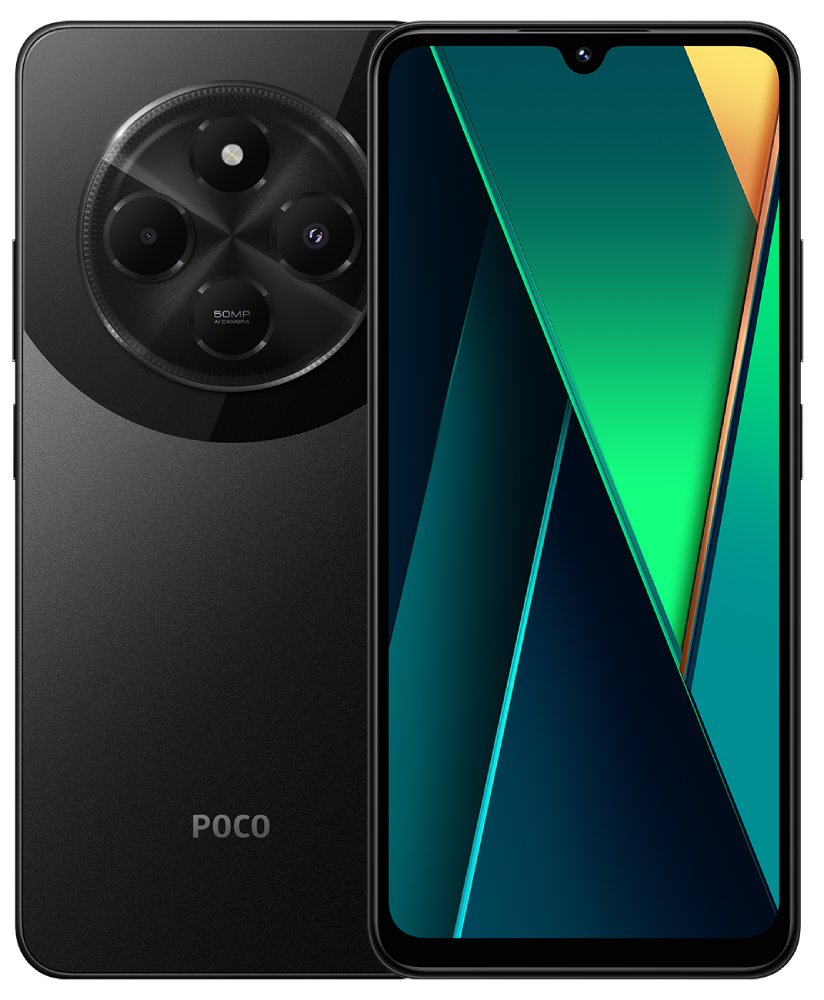 Смартфон Poco C75 6/128 Гб LTE Черный