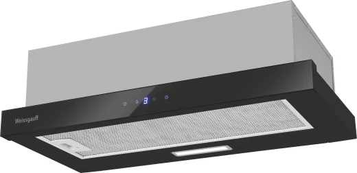 Кухонная вытяжка Weissgauff TEL 600 2M Touch Black Glass